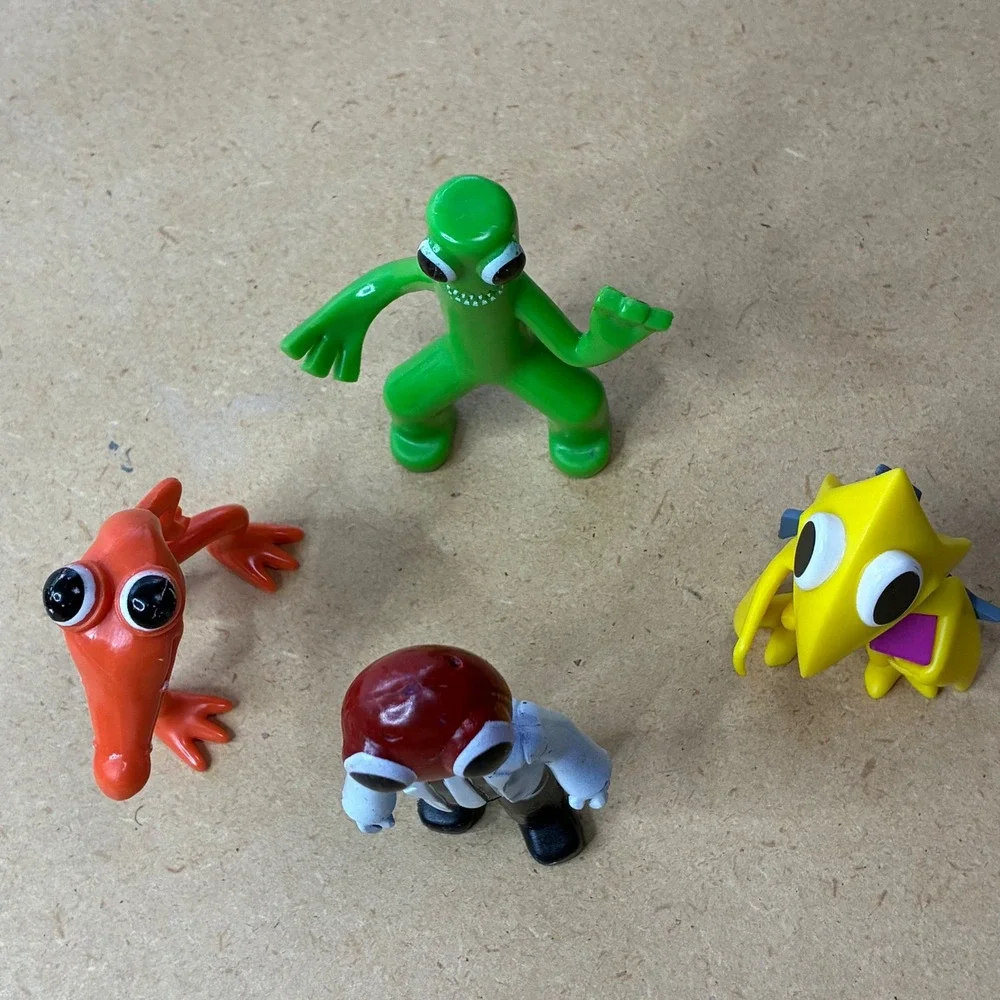 Rainbow Friends Figure Lot Green Orange Red Scientist‎ Yellow Mini Figures